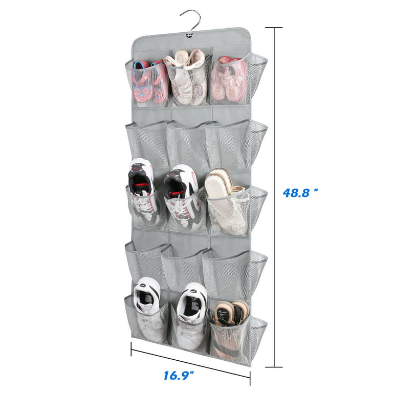 MISSLO 5 Pockets Mesh Shower Caddy Organizer with Rotating Hanger