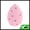 Pink, variant on Unique Bargains 1 Pc Polkadots Face Makeup Sponge for Bedrooms Pink