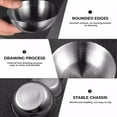 thumbnail image 2 of LNGOOR 8 Pcs 3.2 inch Stainless Steel Sauce Dishes Mini Individual Saucers Bowl Round Seasoning Dishes Sushi Dipping Bowl Appetizer Plates, Sliver, 2 of 7