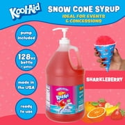 Kool-Aid Sharkleberry Snow Cone Syrup, 128 oz (1 Gal) Pump Bottle, Snow Cone Maker Ready