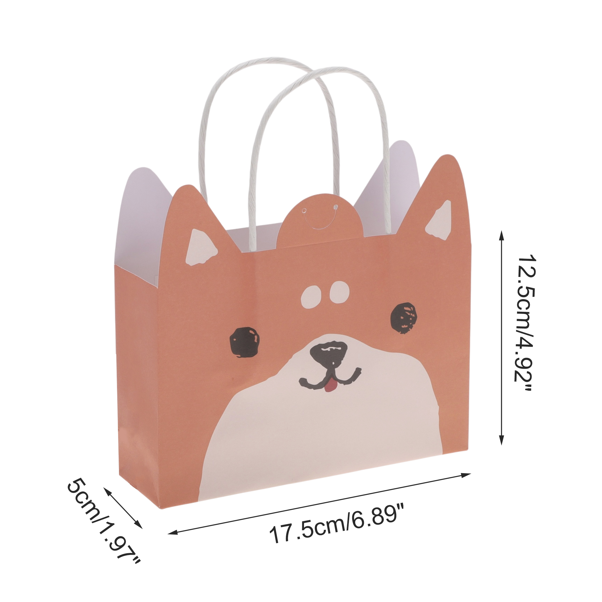 Unique Bargains Animal Pattern Gift Bags 4 Pcs for All Occasions Orange