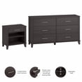 thumbnail image 6 of Somerset 6 Drawer Dresser and Nightstand Set in Storm Gray - Engineered Wood, 6 of 7