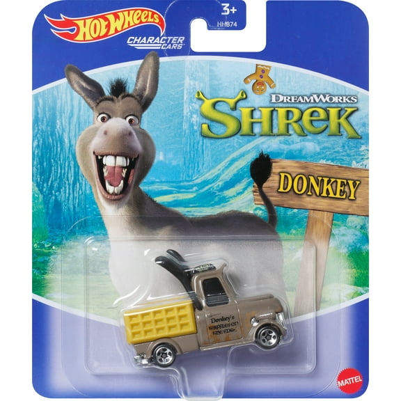 Hot Wheels Donkey Character Car & Truck Play Vehicle