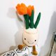 thumbnail image 4 of Tulip Amuseables Juguete de peluche, 13.7 pulgadas simulación maceta peluche animal peluche almohada decoración muñeca, suave y esponjoso juguete de plantas suculentas, adorable Offi, 4 of 5