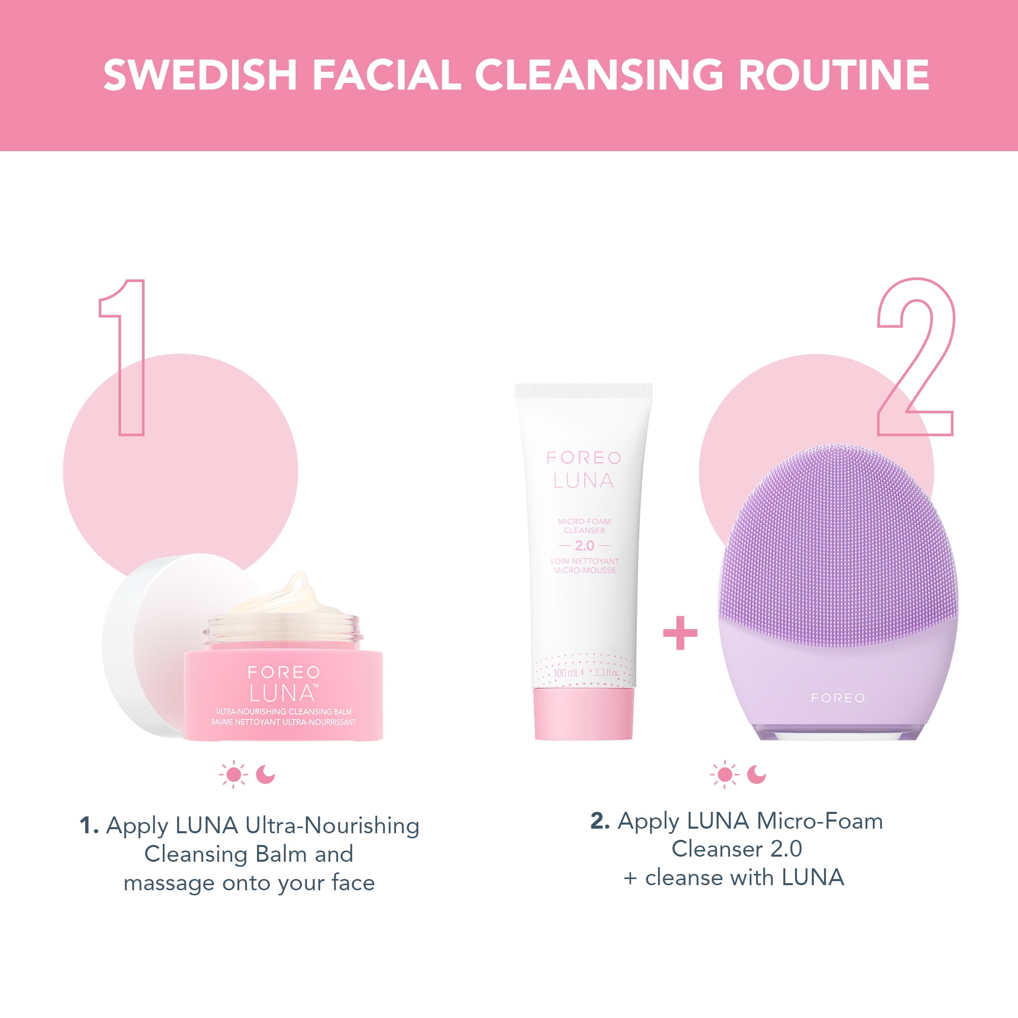 FOREO Micro-Foam Cleanser 2.0 Gentle Foaming Face Wash for Sensitive Skin, 100ml