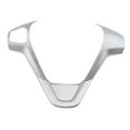thumbnail image 2 of Funda para volante con efecto fibra de carbono, fácil instalación, accesorio duradero para coche. Plata, 2 of 9
