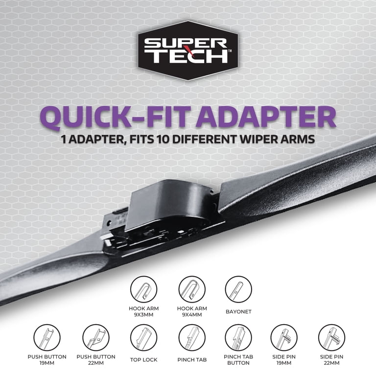 Super Tech 22" Hybrid Wiper Blade, Ceramic Shield photo 7