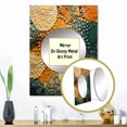 thumbnail image 3 of Designart "Earthy Euphony Hardedge Art wall decor VI" Abstract Mirror Wall Decor - Modern Multi-Color Abstract Living Room Wall Mirror Art - 32" x 24" Inch, 3 of 5