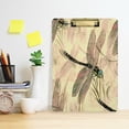 thumbnail image 5 of FMSHPON Pink Dragonfly Clipboard Hardboard Wood Nursing Clip Board and Pull for Standard A4 Letter 13x9 inches, 5 of 7