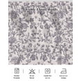 thumbnail image 5 of Purple Floral Leaf Wrap Around Bed Skirts for King Bed 18" Drop,Bed Skirt with Adjustable Elastic Belt Dust Ruffle Bed Valance for Bedroom Hotel Retro Farmhouse Plant Tree Branch Bed Frame Cover, 5 of 7