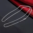 thumbnail image 3 of 925 Sterling Silver 40-75CM LONG 2mm Width Side Chain Necklace For Women Man Fashion Wedding Charm Jewelry, 3 of 5