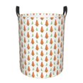 thumbnail image 2 of Uemuo Cute Carrot Print Pattern Circular Laundry Hamper Basket with handles,Collapsible laundry basket,Large capacity laundry hamper,Laundry Organizer-Medium, 2 of 8