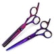 thumbnail image 5 of Juego de tijeras profesionales japonesas de acero para cortar el cabello con tijeras ergonómicas azules de 6 pulgadas., 5 of 5