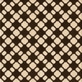 thumbnail image 1 of Ahgly Company Machine Washable Indoor Square Transitional Black Brown Area Rugs, 5' Square, 1 of 7