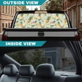 thumbnail image 5 of HUIACONG Pineapple Rear Window Decal Back Window Decals Flower Trucks Personalized Decoration Truck Rear Windows Perforated Decal Wrap 66 x 22 inch for Trucks SUV, 5 of 7