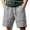 Gray, variant on Men's Stretch Quick Dry Cooling Hiking Shorts 9" Drawstring Elastic Waist Outdoor Work Athletic Shorts with Pockets Blue