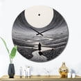 thumbnail image 3 of Designart "Mirage in the Desert III IV" Landscapes Oversized Wall Clock, 3 of 5