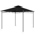 thumbnail image 1 of Gazebo Extérieur 10 Pieds x 10 Pieds avec Toit à 2 Niveaux, Auvent en Polyester Enduit PA Imperméable et Cadre en Métal Résistant à la Rouille, Protection UV UPF 50+ pour Jardin, Patio, Cour Arrière, Noir, 1 of 7