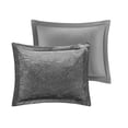 thumbnail image 4 of Intelligent Design Felicia Polyester Velvet Comforter Set in Gray, 4 of 11