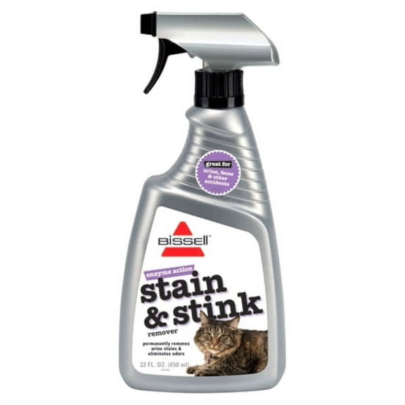 BISSELL Pet Safe Cat Urine Eliminator Stain and Stink Remover with Enzyme Action,  22 FL OZ