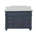 thumbnail image 5 of KBC Elizabeth 48" Wood Bathroom Vanity w/ Quartz Stone in Marine Gray, 5 of 8