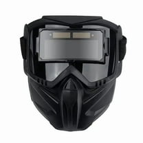 Auto Darkening Welding Glasses Work Face Protector Adjustable Band Impact Welder Mask Face Cover,1 * welder protective mask,Black