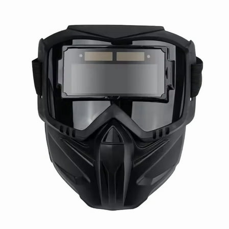 Auto Darkening Welding Glasses Work Face Protector Adjustable Band Impact Welder Mask Face Cover,1 * welder protective mask,Black