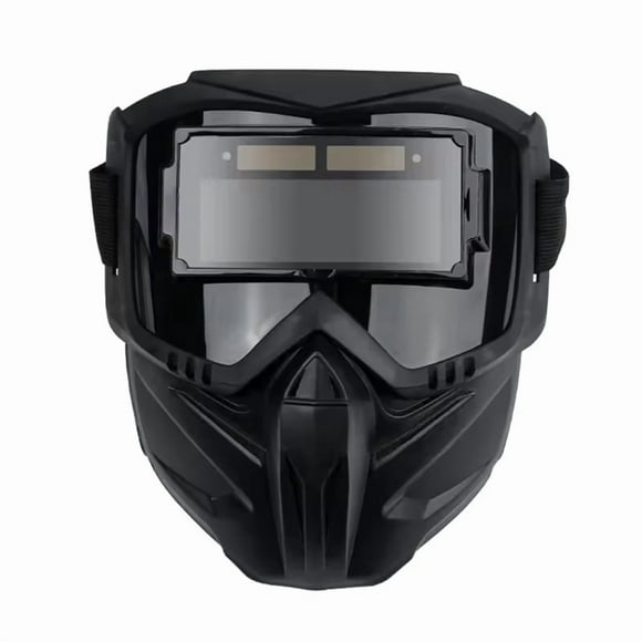 Auto Darkening Welding Glasses Work Face Protector Adjustable Band Impact Welder Mask Face Cover,1 * welder protective mask,Black