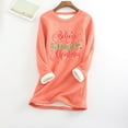 thumbnail image 1 of Walmart+ Semaine Aqestyerly Hauts de Noël pour Femmes Liquidation Mode Imprimée Peluche Chaude, 1 of 3