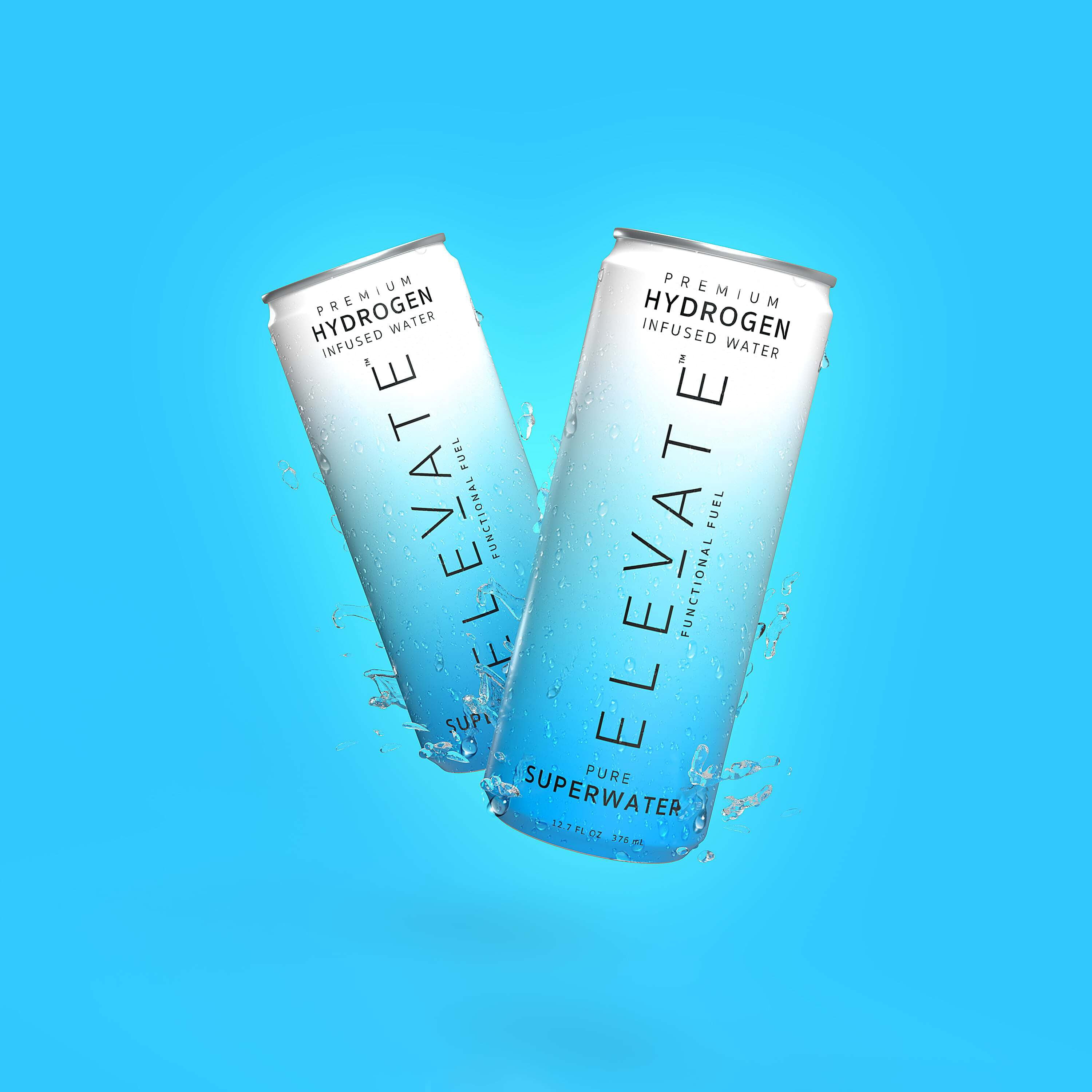 ELEVATE SuperWater – Hydrogen-Infused Antioxidant Water for Post-Workout Recovery, Hydration, Focus & Metabolic Support (24-Pack)