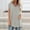 *Gray, variant on Women's V Neck Short Sleeve T-Shirt,Solid Color Casual Summer Loose Fit Top Gray,Women's Plus L