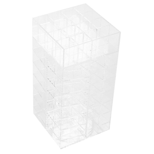 LOVEVER Lipstick Holder Acrylic Rotating Lipstick Organizer Desktop Lip Gloss Display Stand