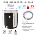 thumbnail image 4 of My Personal Memories Custom Personalized 10 oz Low Ball Insulated Tumbler Cup - Engraved with Your Customized Text (Black), 4 of 4