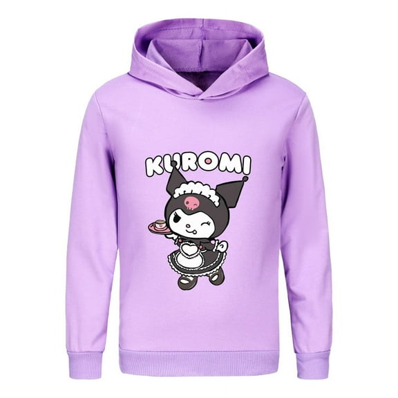 Kids Kuromi Hoodie - Kawaii Cartoon Sweatshirt for Girls Boys - Warm and Cozy Pullover - Back to School Outfit