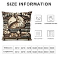 thumbnail image 6 of Ulloord Lingtoolator ntage Pillow Covers Retro Farm Rabbit Throw Pillow Case Decorative Pillow Case Holiday Cushion Cover for Home Office Safe Decoration, 6 of 6