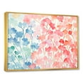 thumbnail image 3 of Designart "Watercolor Serenity Reef Coral" Oversized Animals Framed Wall Art - Modern Blue Coral Living Room Framed Canvas Art, 3 of 7