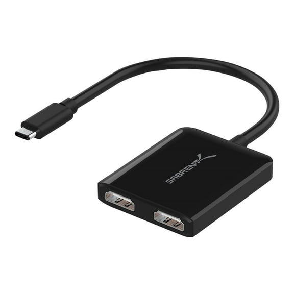 SABRENT USB Type-C Dual HDMI Adapter [Supports Up to Two 4K 30Hz Monitors, Compatible with Windows Systems Only] (DA-UCDH)