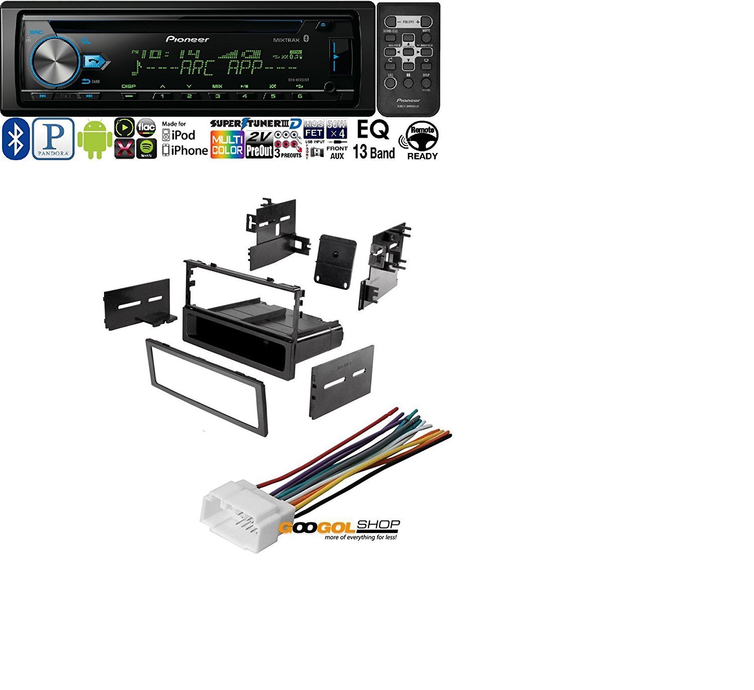 CAR STEREO DASH INSTALL MOUNTING KIT WIRE HARNESS FOR HONDA 1986 2008