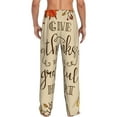 thumbnail image 3 of Daiia Thanksgiving With A Grateful Heart Men's Sleep Pant with Pockets and Drawstring,Pajama Pants-X-Large, 3 of 9