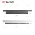 thumbnail image 3 of Foco LED para riel, reflector LED regulable, CA 90-260 V, COB, luz lineal, rejilla, lámpara de riel de 10 W, 20 W, 30 W, 40 W para iluminación interior, 3 of 5