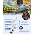thumbnail image 4 of Camping Sleeping Pad, 6" Thick Camping Mattress Pad, 4.5 R-Value Sleeping Mat with Built-in Pillow and Foot Pump, Portable Compact Sleeping Pad for Backpacking Hiking Car Traveling Tent, 4 of 7
