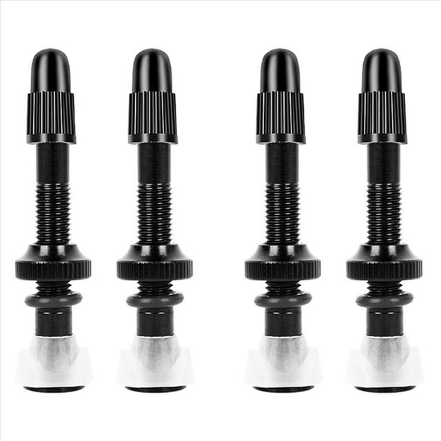 4 Válvulas de Bicicleta de 40 mm para Bicicletas de Montaña y Carretera, Neumáticos Sin Cámara, Accesorios de Sellado de Aleación de Aluminio Anodizado