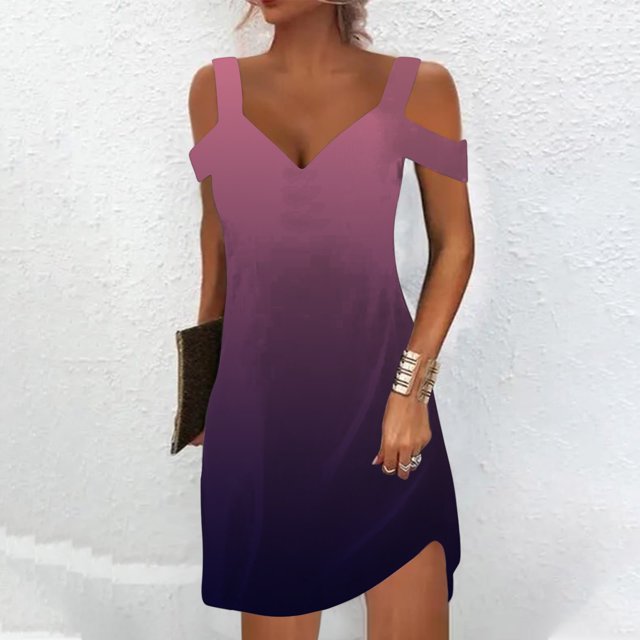 SMihono Robe d'Été Grande Taille pour Femmes 2023 Mode Robe d'Été pour Femmes Aguichant Décontractée à Manches Courtes Imprimée Sans Bretelles à Bretelles