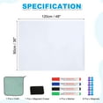 thumbnail image 2 of Uxcell Ensemble de Papier pour Tableau Blanc Effaçable à Sec Magnétique Auto-Adhésif 48"x36 Pouces, Blanc, 2 of 5