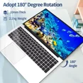 thumbnail image 7 of 17.3" FHD Laptop Computer Windows 11 Pro Office 2024 Intel N5095 16GB RAM 1TB SSD Webcam Type-C Backlit Keyboard Fingerprint BT 5.0 Business Laptop Ultra-Thin Laptop, 7 of 7