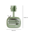 thumbnail image 1 of Shower Head Holder Self Adhesive Stand Rack Replacement Bathroom 360 Degree Rotatable Wall Showerhead Bracket Plastic Punch Free Waterproof Stand Green, 1 of 7