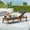 Grey, variant on Jopath Outdoor Wood Lounge Chair, Outdoor Reclining Chair with Rolling Wheels and Adjustable Backrest for Poolside Garden Deck Pumpkin Orange