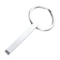 thumbnail image 3 of Pretyzoom 1Pcs Small Keyring Simple Design Stainless Steel Keychain for Everyday Use Men Women, 3 of 8
