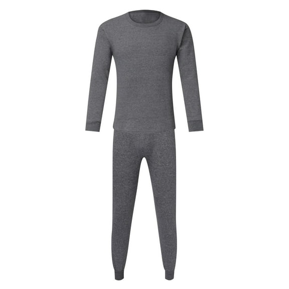 Zylarhe Mens Spring Autumn And Winter Fashion Solid Color Thick Thermal Underwear Set Leggings Bottoming Shirt Autumn Clothes Autumn Pants Suits for Men Tuxedo