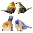 thumbnail image 1 of 4 piezas de espuma de pájaro de plumas artificiales para decoración para hogar del jardín, decoración de escritorio CUTICAT Decoración al aire libre de jardín., 1 of 8